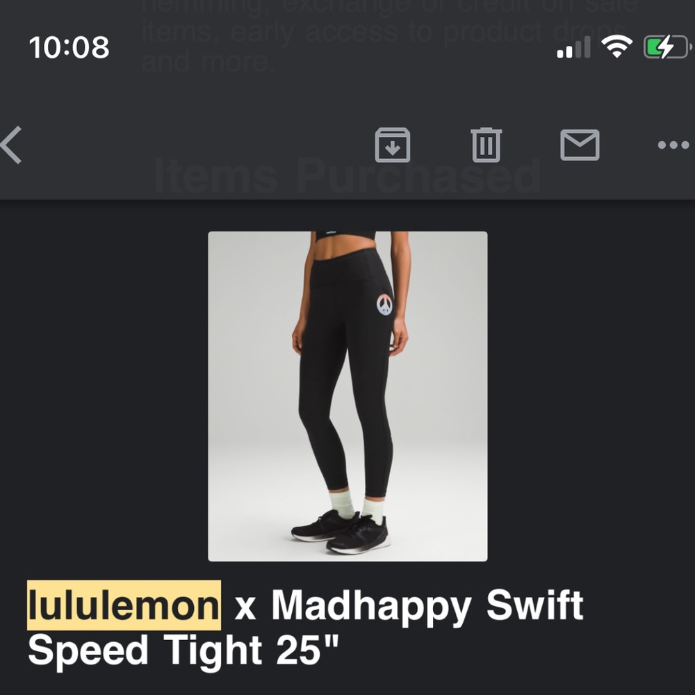 Lululemon x madhappy speed tight 25” with pockets